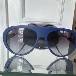 Ray-Ban Matte Navy Aviator Sunglasses